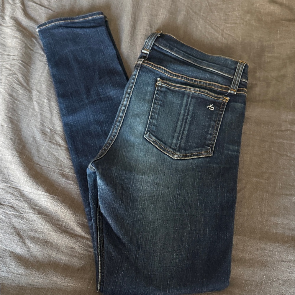 rag & bone Dark Blue Skinny Jeans